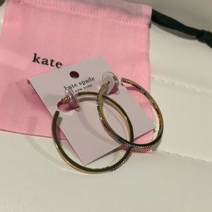 [Kate Spade] Save the Date Rainbow Hoop Earrings
